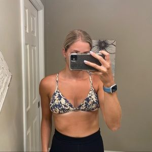 Jolyn Printed Triangle Bikini Top